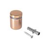 Outwater Round Standoffs, 1 in Bd L, Aluminum Brown, 1 in OD 3P1.56.00474